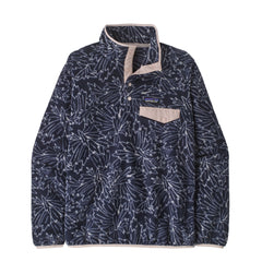 Patagonia Womens Lightweight Synchilla Snap-T Fleece Pullover Saxifrage / Sunken Blue