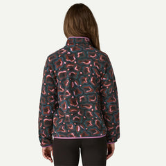 Patagonia Womens Lightweight Synchilla Snap-T Fleece Pullover Soft Spirea Dried Vanilla - Parasol Store