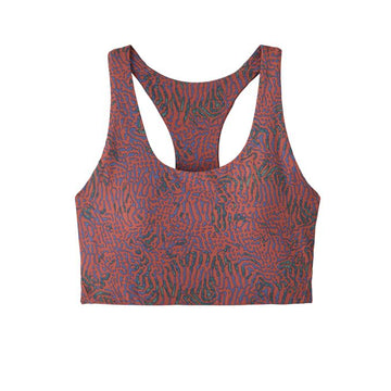 Patagonia Womens Maipo Mid Impact Bra Sea Run Potters Red - Parasol Store