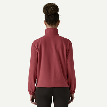 Patagonia Womens Micro D 1/2 Zip Fleece Pullover Sequoia Red - Parasol Store