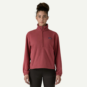 Patagonia Womens Micro D 1/2 Zip Fleece Pullover Sequoia Red - Parasol Store