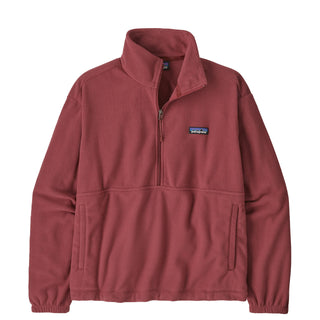 Patagonia Womens Micro D 1/2 Zip Fleece Pullover Sequoia Red - Parasol Store