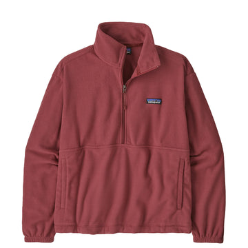 Patagonia Womens Micro D 1/2 Zip Fleece Pullover Sequoia Red - Parasol Store