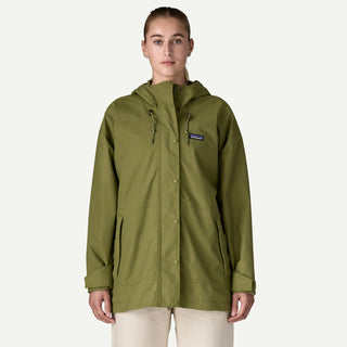 Patagonia Womens Outdoor Everyday Rain Jacket Caper Green - Parasol Store