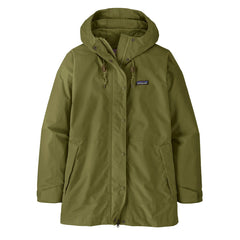 Patagonia Womens Outdoor Everyday Rain Jacket Caper Green - Parasol Store