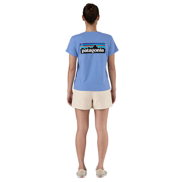 Patagonia Womens P-6 Logo Responsibili-Tee Abundant Blue - Parasol Store