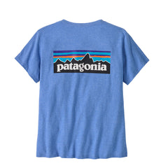 Patagonia Womens P-6 Logo Responsibili-Tee Abundant Blue - Parasol Store