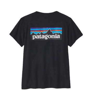 Patagonia Womens P-6 Logo Responsibili-Tee Black