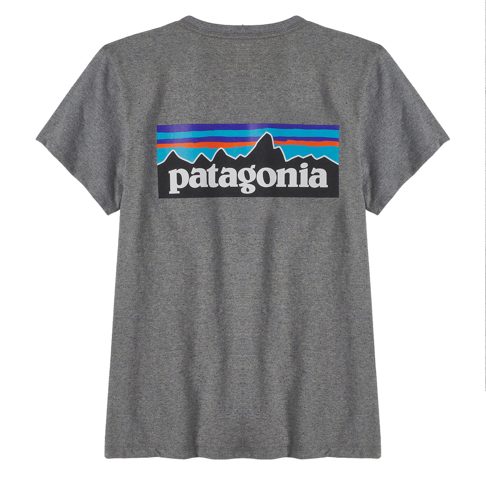 Patagonia Womens P-6 Logo Responsibili-Tee Gravel Heather Patagonia