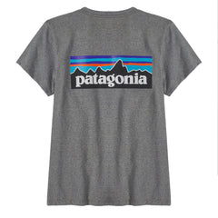 Patagonia Womens P-6 Logo Responsibili-Tee Gravel Heather Patagonia
