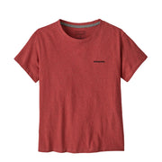 Patagonia Womens P-6 Logo Responsibili-Tee Potters Red - Parasol Store