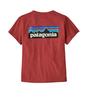 Patagonia Womens P-6 Logo Responsibili-Tee Potters Red - Parasol Store