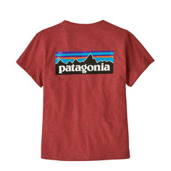 Patagonia Womens P-6 Logo Responsibili-Tee Potters Red - Parasol Store