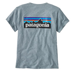Patagonia Womens P-6 Logo Responsibili-Tee Thermal Blue - Parasol Store