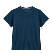 Patagonia Womens P-6 Logo Responsibili Tee Tidepool Blue - Parasol Store