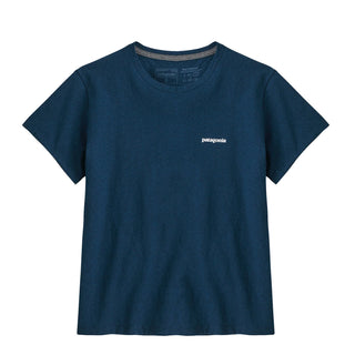 Patagonia Womens P-6 Logo Responsibili Tee Tidepool Blue - Parasol Store
