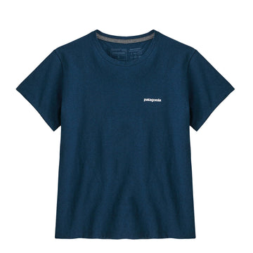 Patagonia Womens P-6 Logo Responsibili Tee Tidepool Blue - Parasol Store