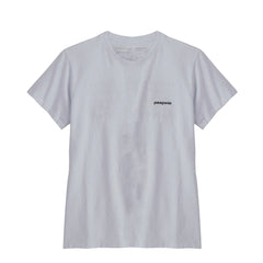 Patagonia Womens P-6 Logo Responsibili Tee White - Parasol Store