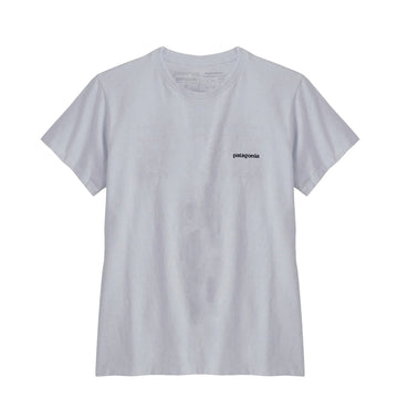 Patagonia Womens P-6 Logo Responsibili Tee White - Parasol Store