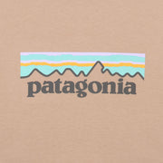 Patagonia Womens Pastel P-6 Logo Organic Crew T-Shirt Pamp Tan