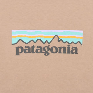 Patagonia Womens Pastel P-6 Logo Organic Crew T-Shirt Pamp Tan