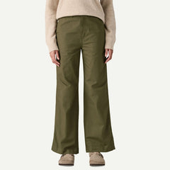 Patagonia Womens Point Reyes Canvas Wide-Leg Pants Ink Black - Parasol Store