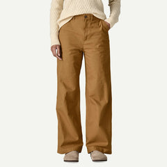 Patagonia Womens Point Reyes Canvas Wide-Leg Pants Nest Brown - Parasol Store