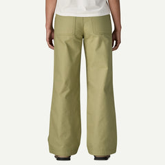 Patagonia Womens Point Reyes Canvas Wide Leg Pants Gumtree Green
