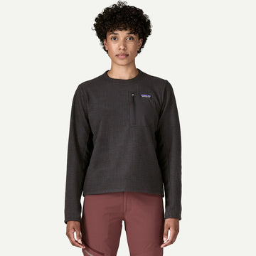 Patagonia Womens R1 Air Fleece Crewneck Birch White
