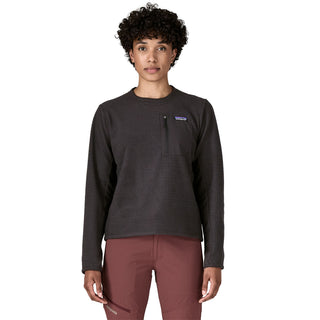 Patagonia Womens R1 Air Fleece Crewneck Black - Parasol Store