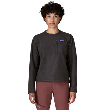 Patagonia Womens R1 Air Fleece Crewneck Black - Parasol Store