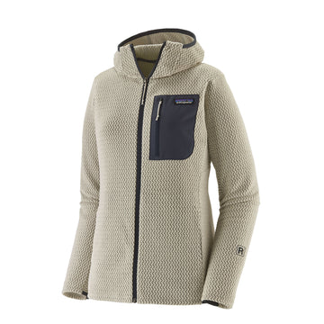 Patagonia Womens R1 Air Fleece Full-Zip Hoody Wool White - Parasol Store