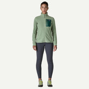 Patagonia Womens R1 Air Fleece Jacket Ellwood Green - Parasol Store