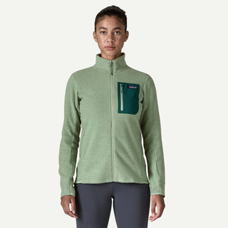 Patagonia Womens R1 Air Fleece Jacket Ellwood Green - Parasol Store