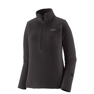 Patagonia Womens R1 Air Fleece Zip-Neck Black - Parasol Store