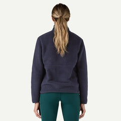 Patagonia Womens Retro Pile Fleece Marsupial Pullover Sunken Blue - Parasol Store