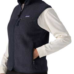 Patagonia Womens Retro Pile Fleece Vest Sunken Blue