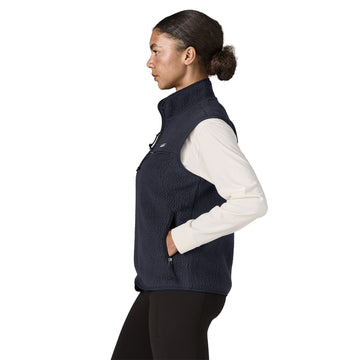 Patagonia Womens Retro Pile Fleece Vest Sunken Blue