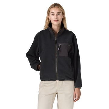 Patagonia Womens Synchilla Fleece Jacket Black Solid