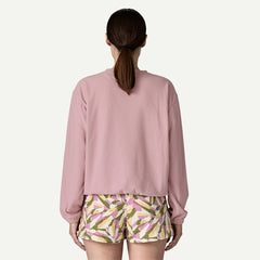 Patagonia Womens Textured Fleece Crewneck Weathered Stone