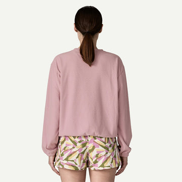 Patagonia Womens Textured Fleece Crewneck Weathered Stone