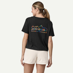 Patagonia Womens Unity Fitz Easy-Cut Responsibili-Tee Ink Black - Parasol Store