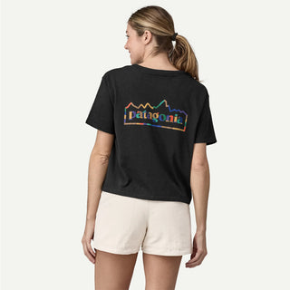 Patagonia Womens Unity Fitz Easy-Cut Responsibili-Tee Ink Black - Parasol Store