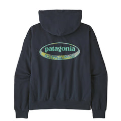 Patagonia Womens '95 Oval Logo Daily Hoody Smolder Blue Moon Tripper - Parasol Store