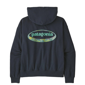Patagonia Womens '95 Oval Logo Daily Hoody Smolder Blue Moon Tripper - Parasol Store