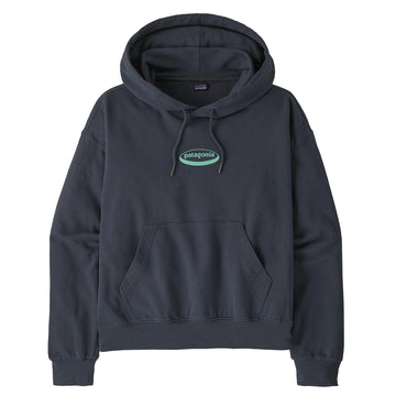 Patagonia Womens '95 Oval Logo Daily Hoody Smolder Blue Moon Tripper - Parasol Store