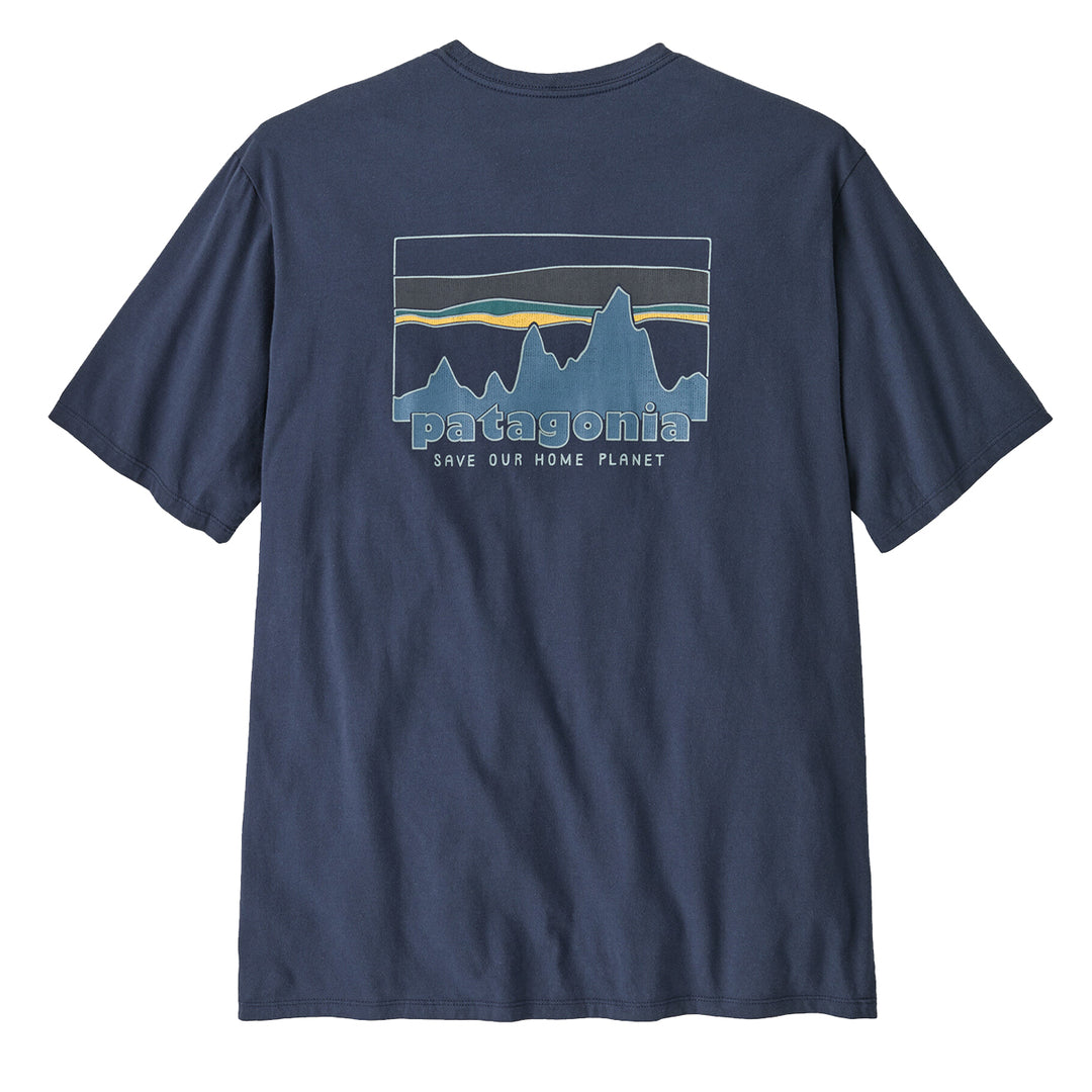 Patagonia '73 Skyline Organic T-Shirt New Navy - Parasol Store