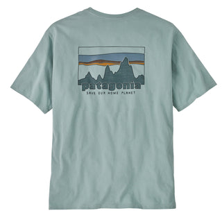 Patagonia '73 Skyline Organic T-Shirt Thermal Blue - Parasol Store