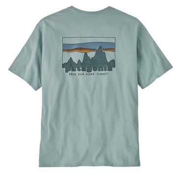 Patagonia '73 Skyline Organic T-Shirt Thermal Blue - Parasol Store