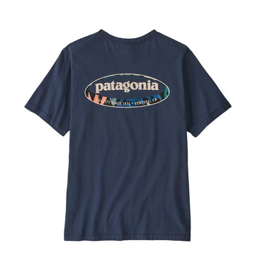 Patagonia '95 Oval Logo T-Shirt New Navy Kaleido - Parasol Store